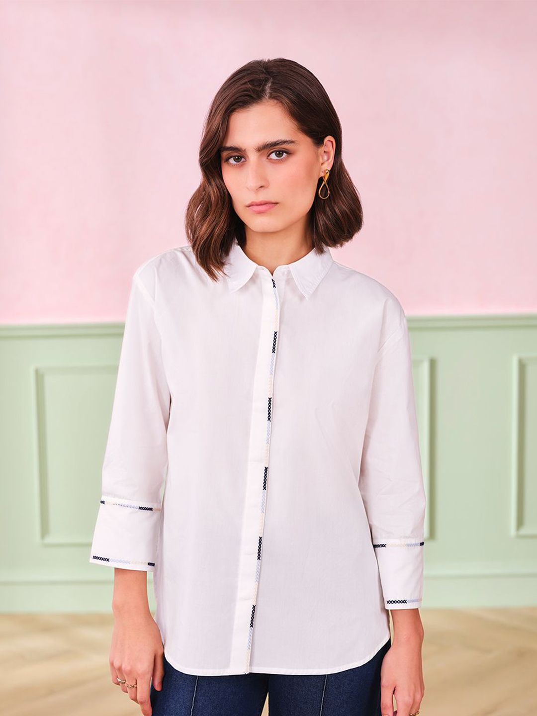 AND Cotton Shirt Style Top