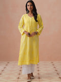 House of Chikankari Women Ethnic Motifs Embroidered Thread Work Kurta