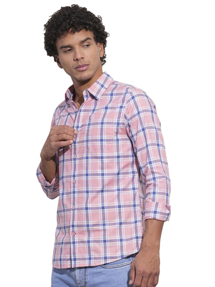 Being Human Men Classic Opaque Checked Casual Shirt