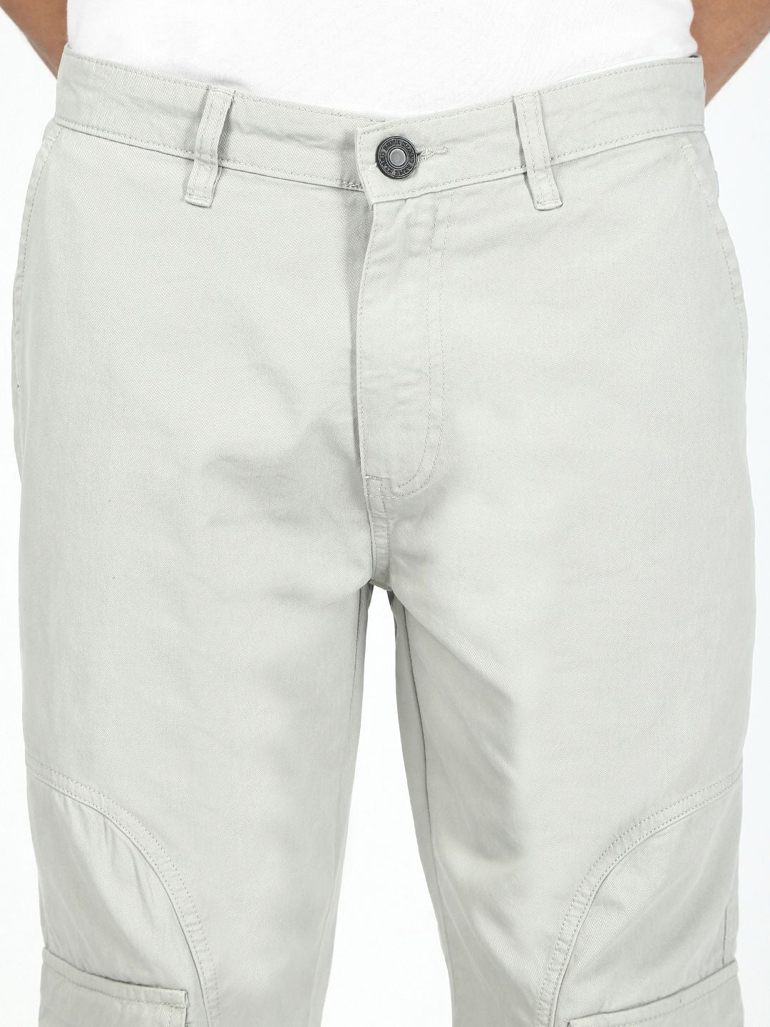 Bene Kleed Men Relaxed Fit Mid-Rise Cotton Cargos Trousers