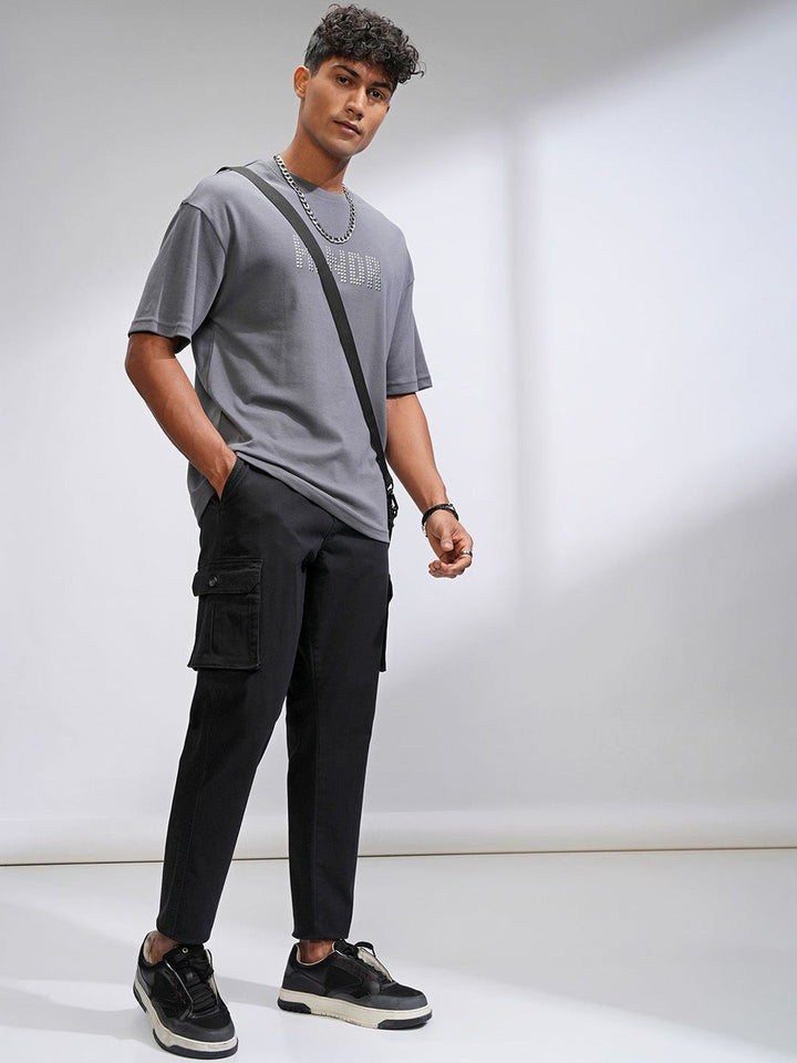 HIGHLANDER Men's Straight Fit Cargos Trousers