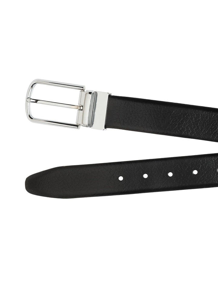 Teakwood Leathers Men Textured Leather Reversible Belt