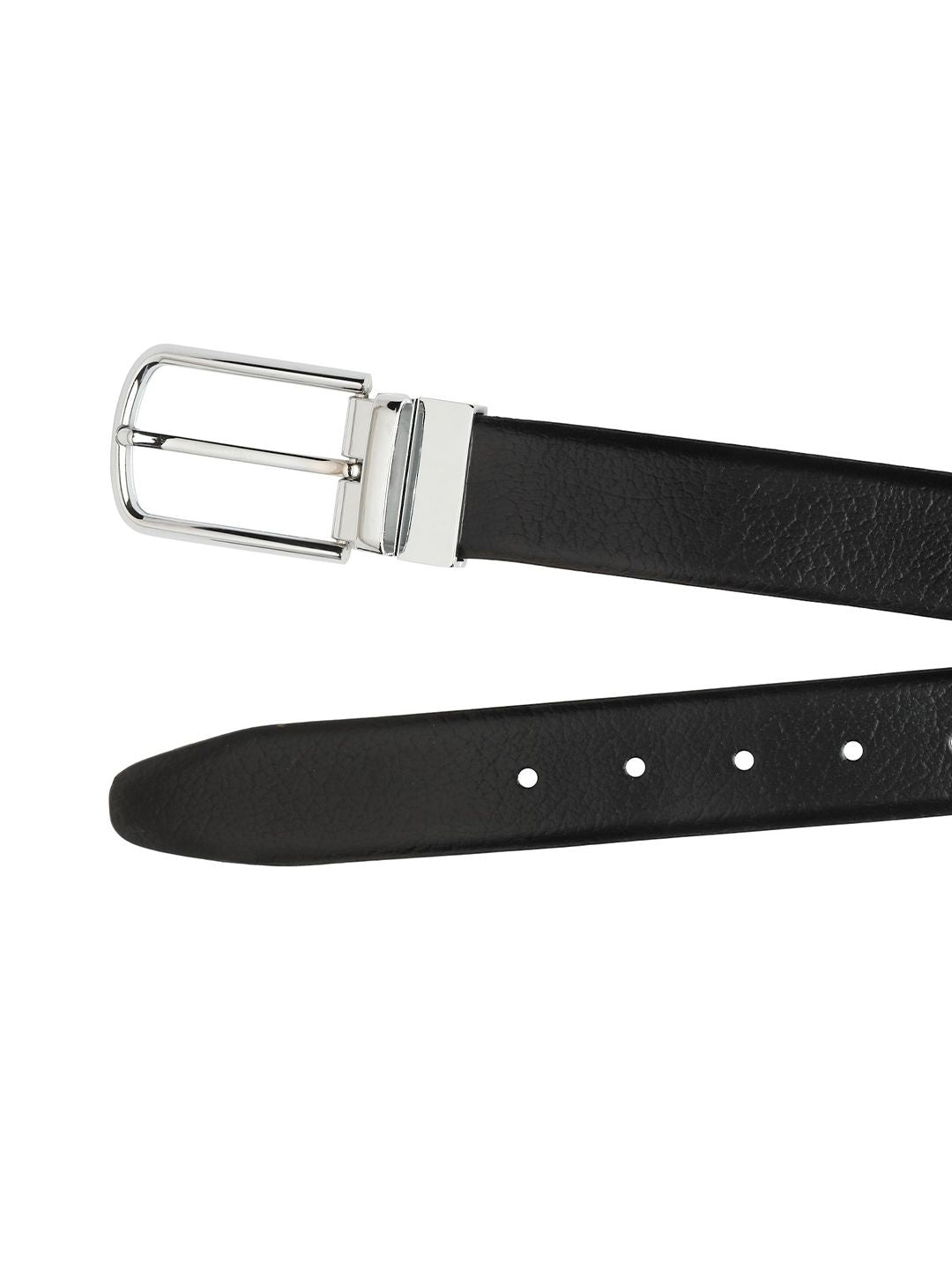 Teakwood Leathers Men Textured Leather Reversible Belt