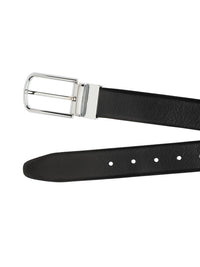 Teakwood Leathers Men Textured Leather Reversible Belt