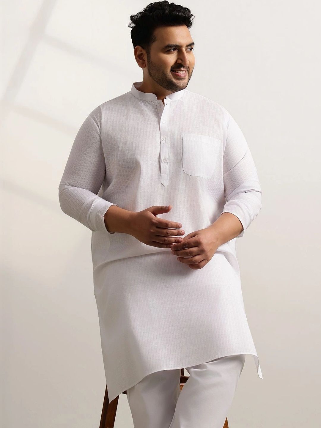 SOJANYA PLUS Men Regular Pure Cotton Kurta with Pyjamas