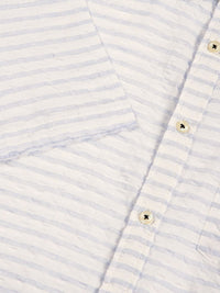 Thomas Scott Premium Spread Collar Seersucker Checks Pure Cotton Casual Shirt