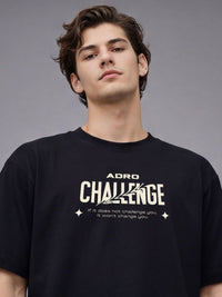 ADRO Men Printed Drop-Shoulder Sleeves T-shirt