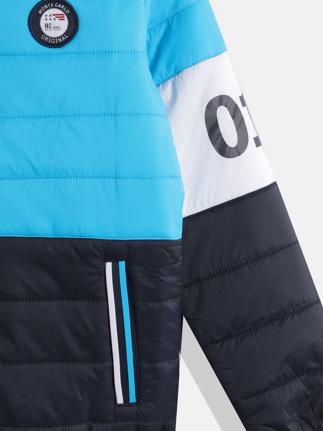 Monte Carlo Boys Camouflage & Colourblocked Reversible Padded Jacket
