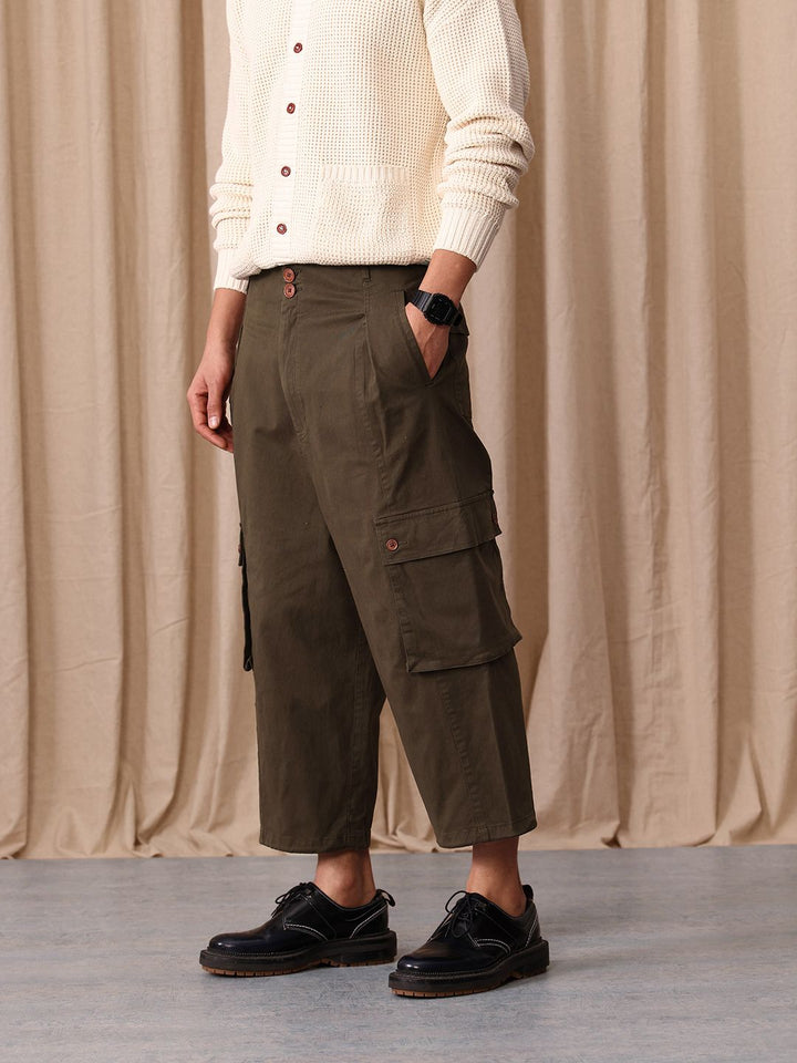 Mr Bowerbird Men Oversized Fit Pleated Trousers