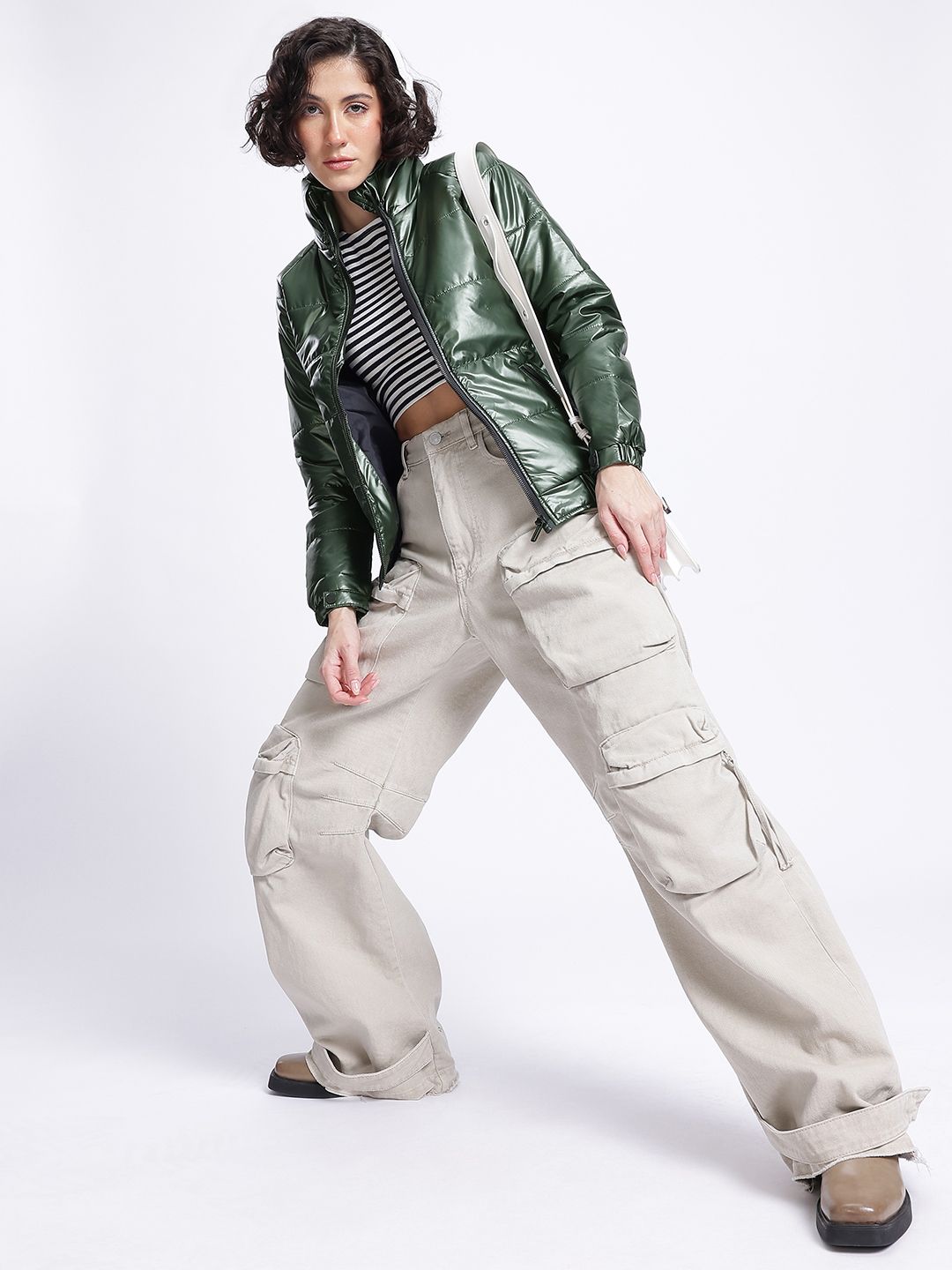 DressBerry Shimmer Shine Puffer Jacket