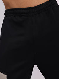 HRX by Hrithik Roshan Men Colourblocked Mid-Rise Rapid-Dry Regular Fit Running Joggers