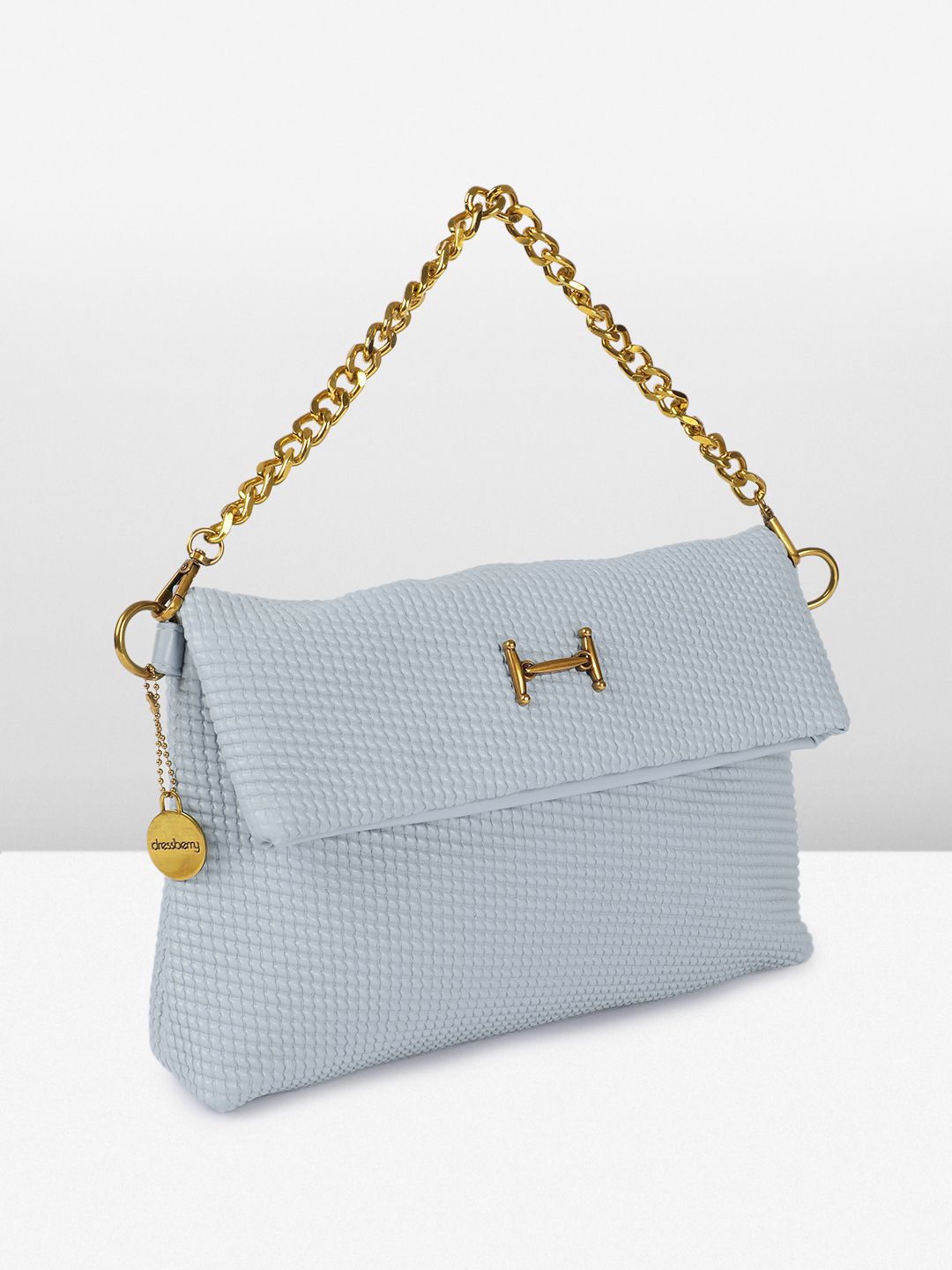 DressBerry Textured Structured Handheld Bag