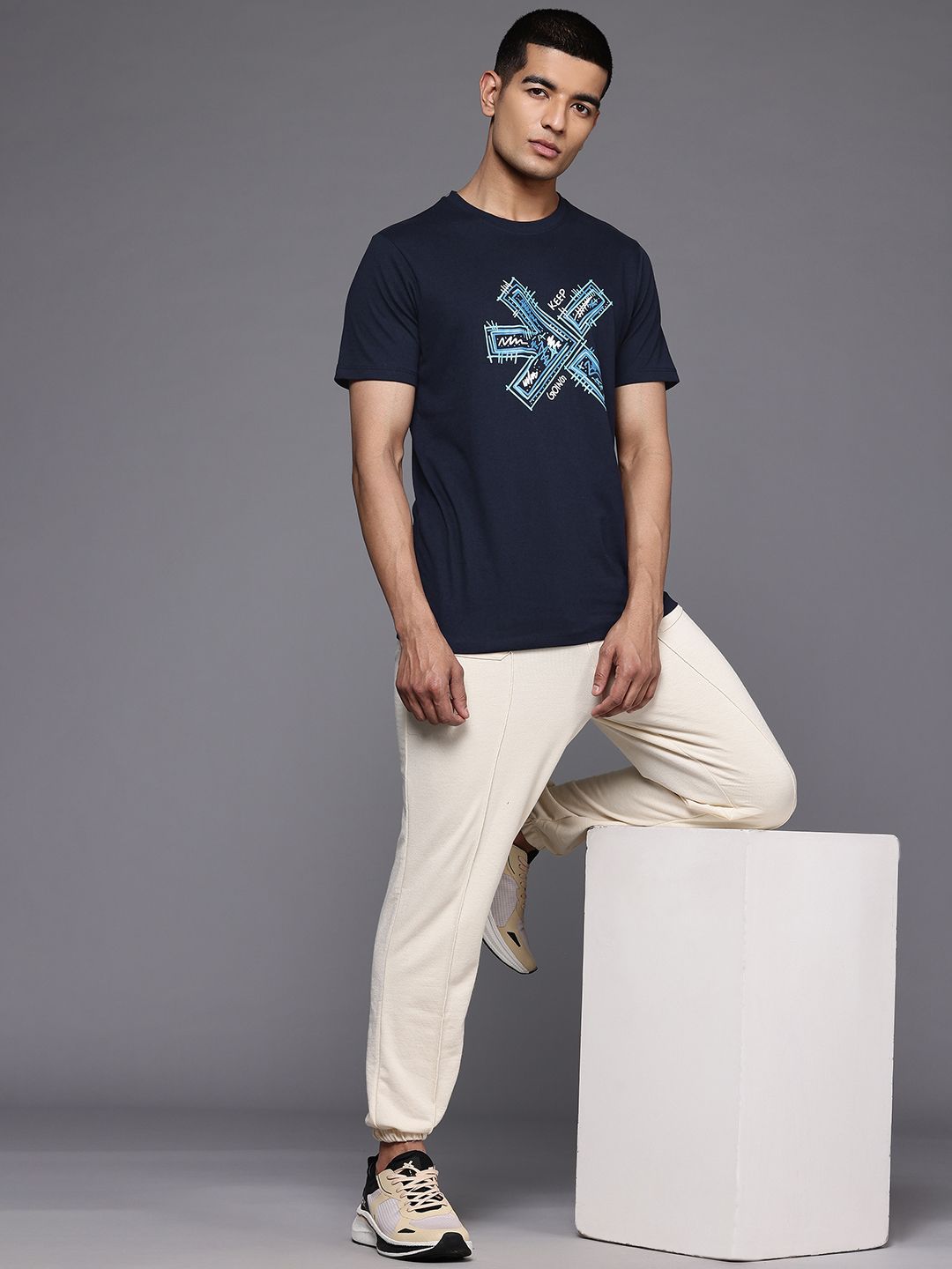 HRX by Hrithik Roshan Men Brand Logo Printed Lifestyle T-shirt