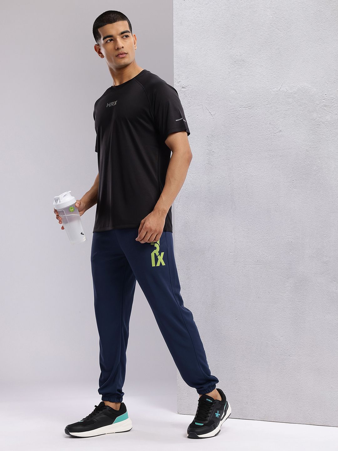 HRX by Hrithik Roshan Men Brand Logo Printed Rapid-Dry Training Joggers