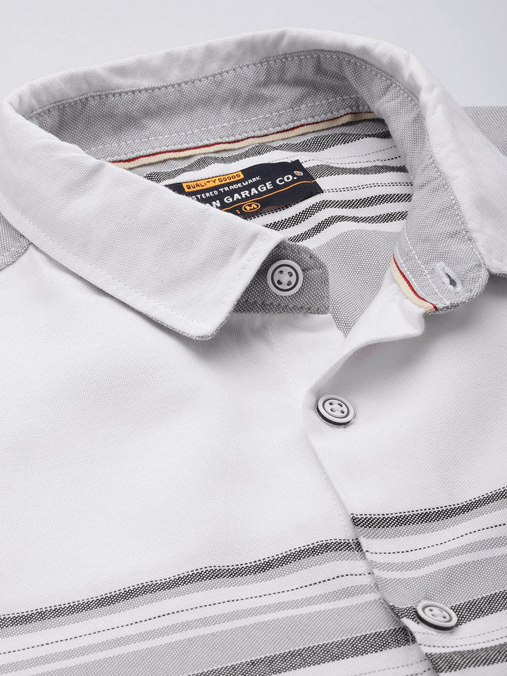 The Indian Garage Co Men Striped Casual Shirt