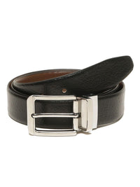 Teakwood Leathers Men Textured Leather Reversible Formal Belt