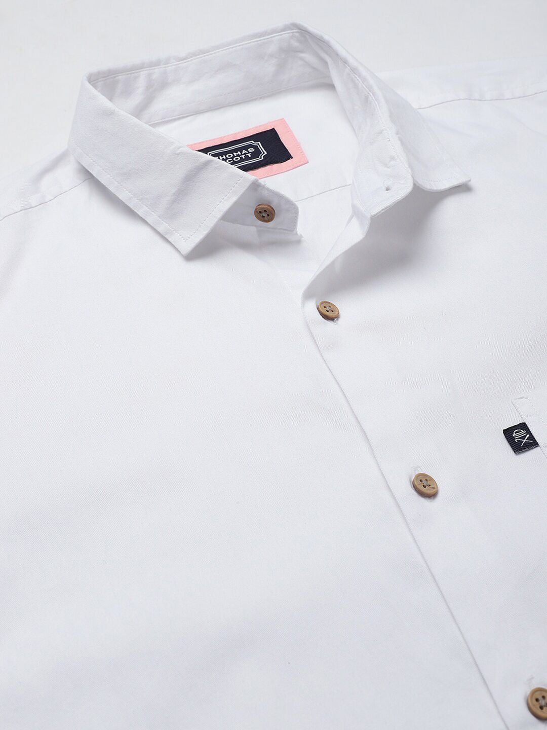 Thomas Scott Spread Collar Slim Fit Pure Cotton Shirt