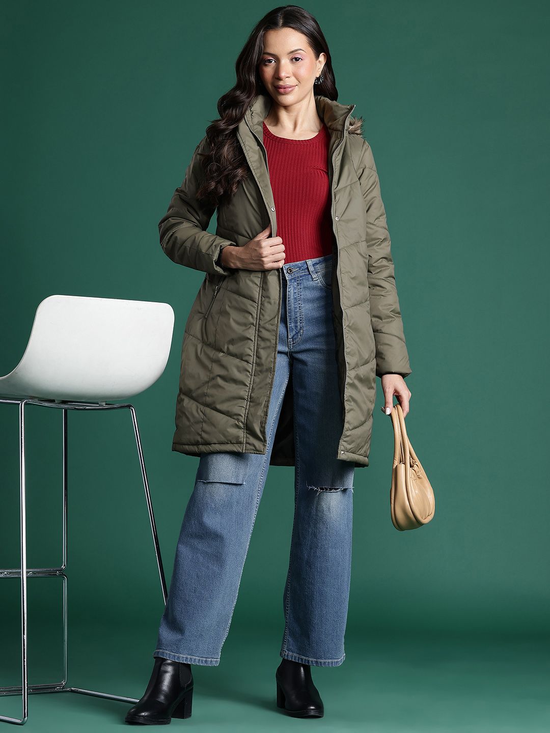 DressBerry Longline Padded Jacket