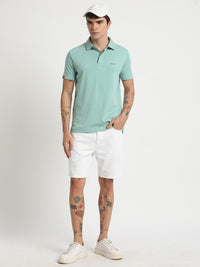 THE BEAR HOUSE Polo Collar Slim Fit Cotton T-shirt