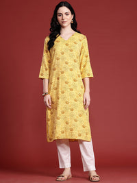 Anouk Women Pure Cotton Floral Printed Kurta