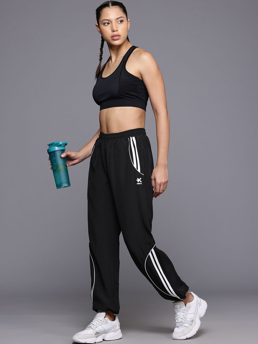 HRX by Hrithik Roshan Women Striped Lifestyle Track pants