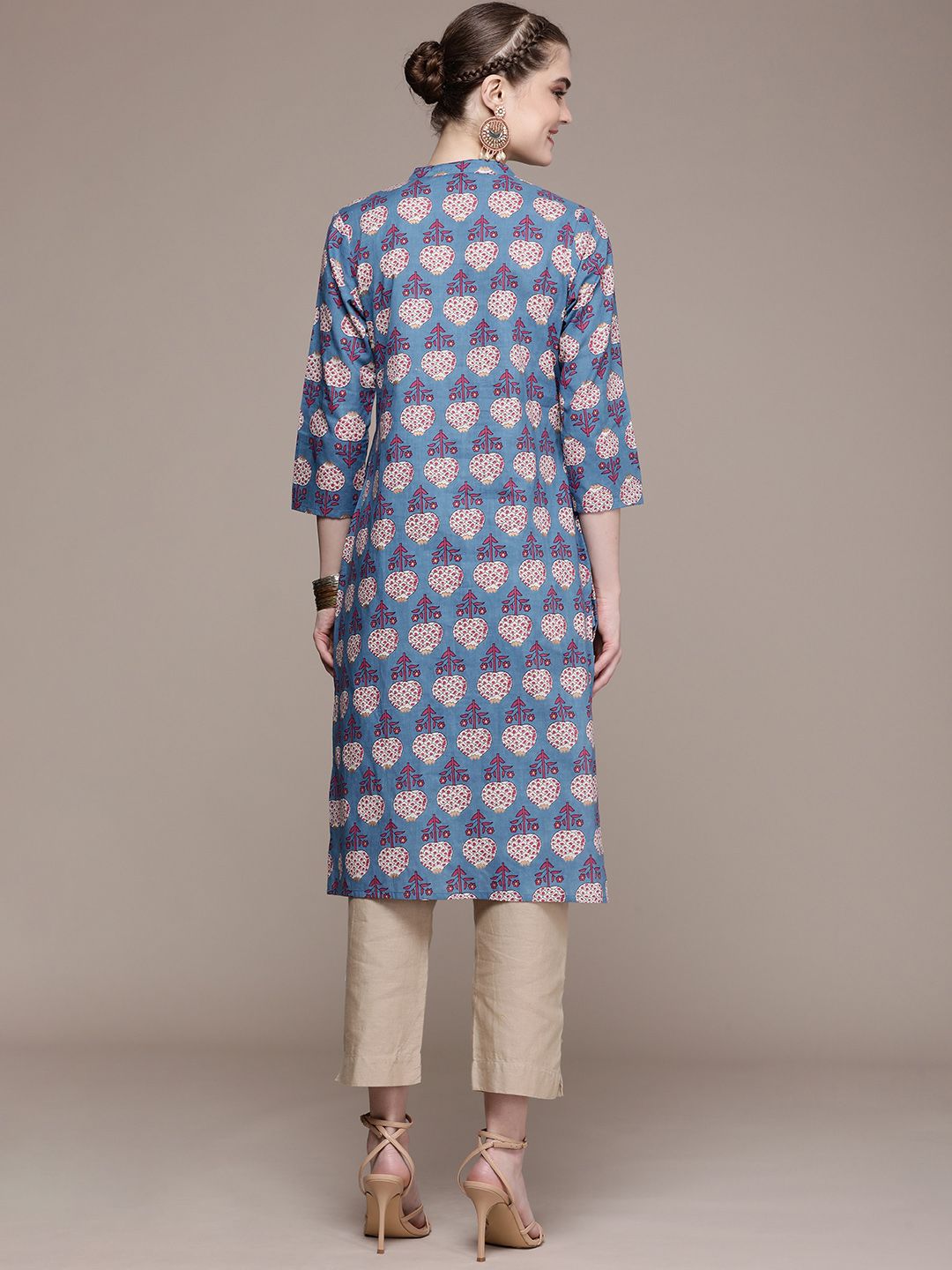 Anouk Women Ethnic Motifs Printed Cotton Kurta