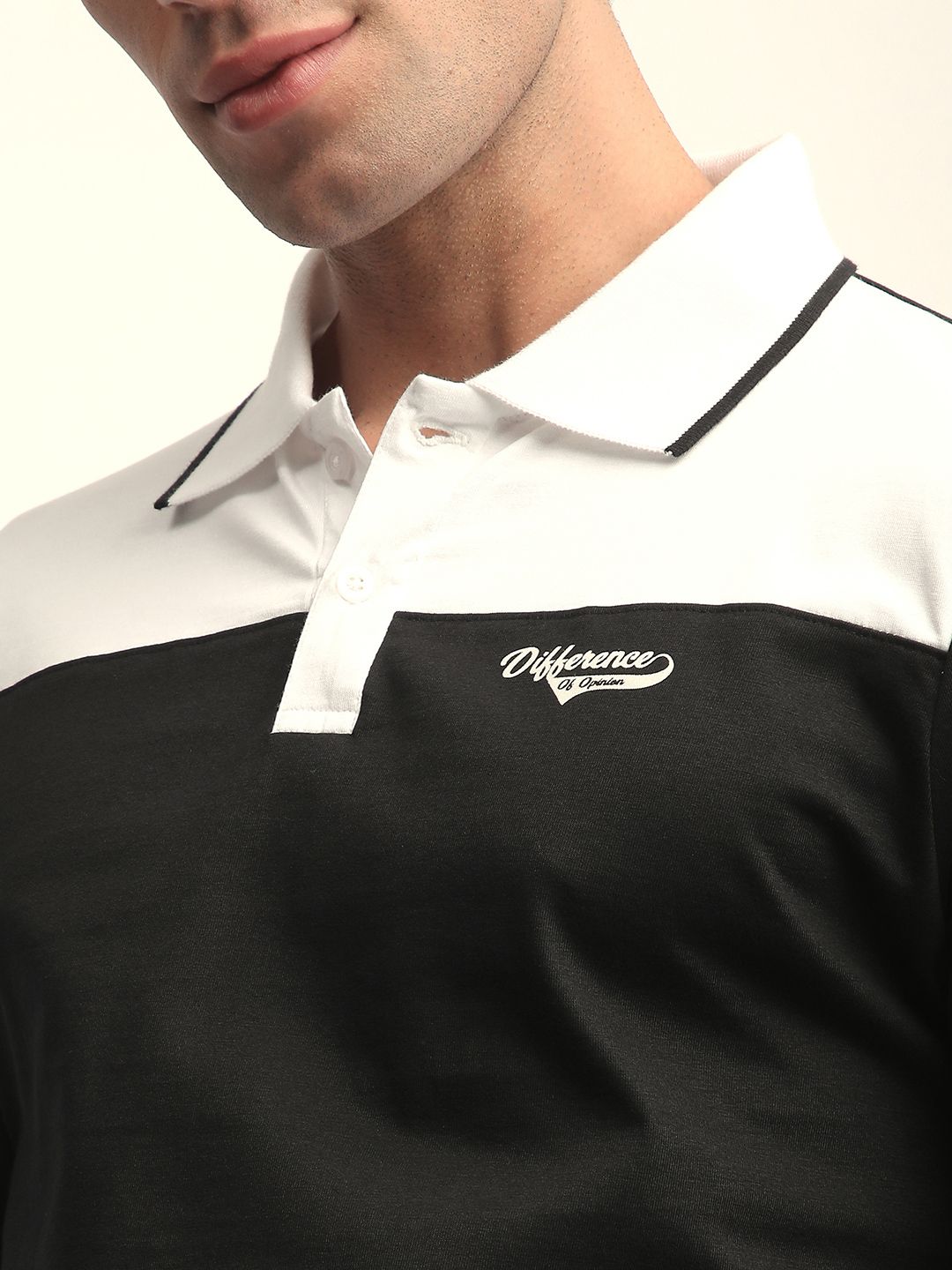 Difference of Opinion Men Long Sleeve Regular Fit Polo Tshirt