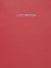 Lino Perros Red Solid Laptop Bag