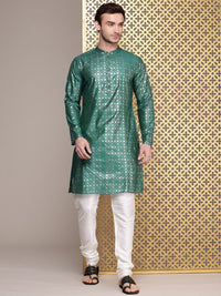 House of Pataudi Geometric Printed Jashn Kurta