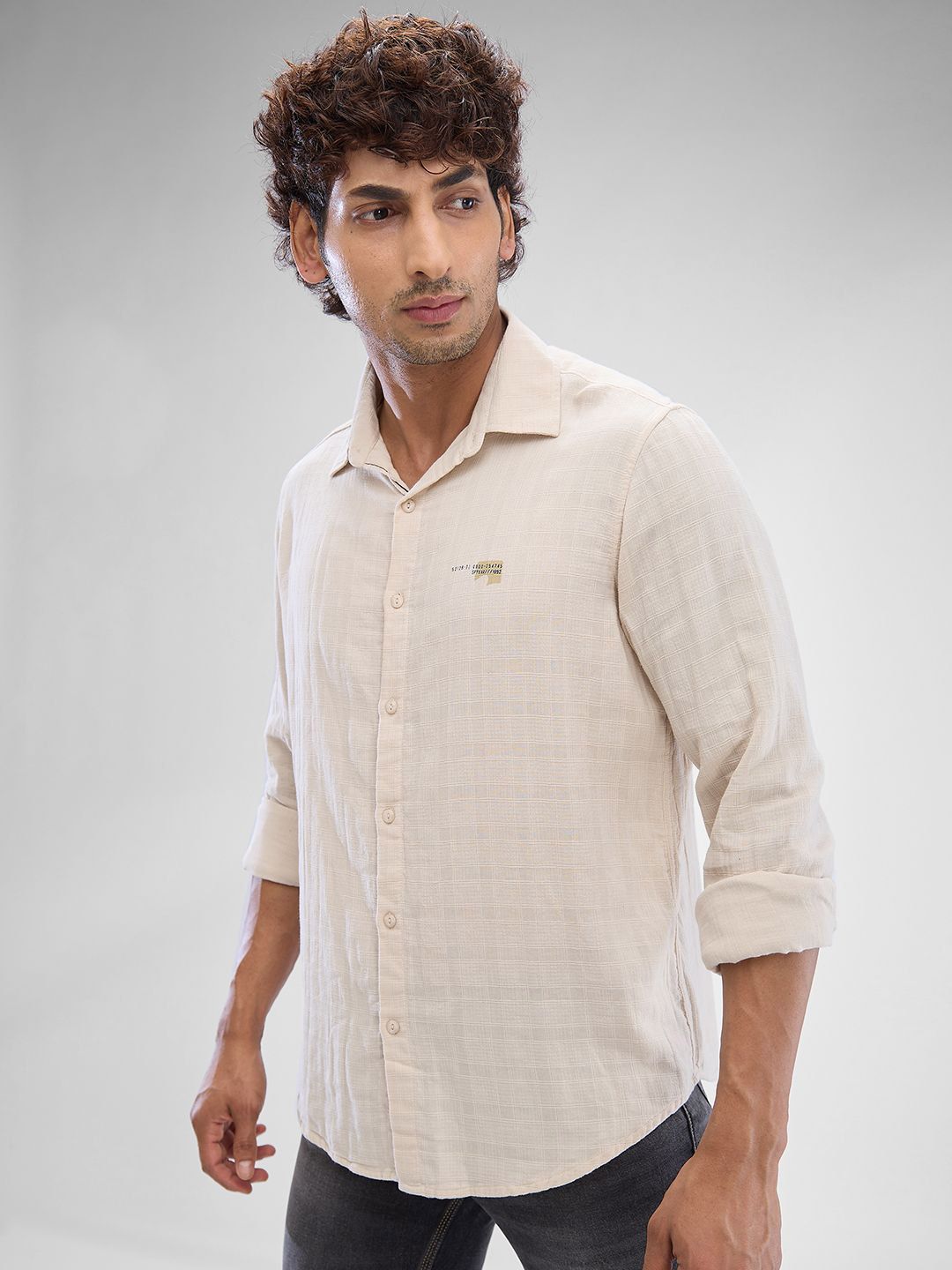 SPYKAR Men Slim Fit Opaque Casual Shirt