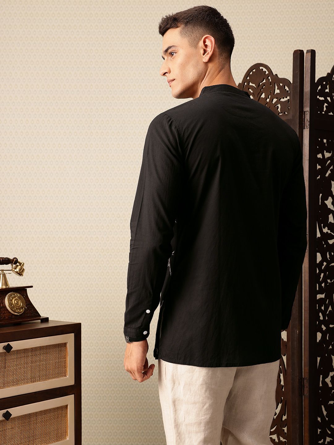 House of Pataudi Embroidered Pure Cotton Jashn Kurta