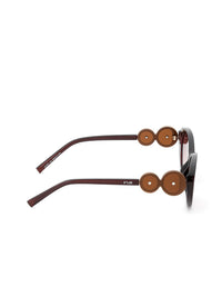 IRUS by IDEE Women Oval Sunglasses with UV Protected Lens IRS1347C2SG
