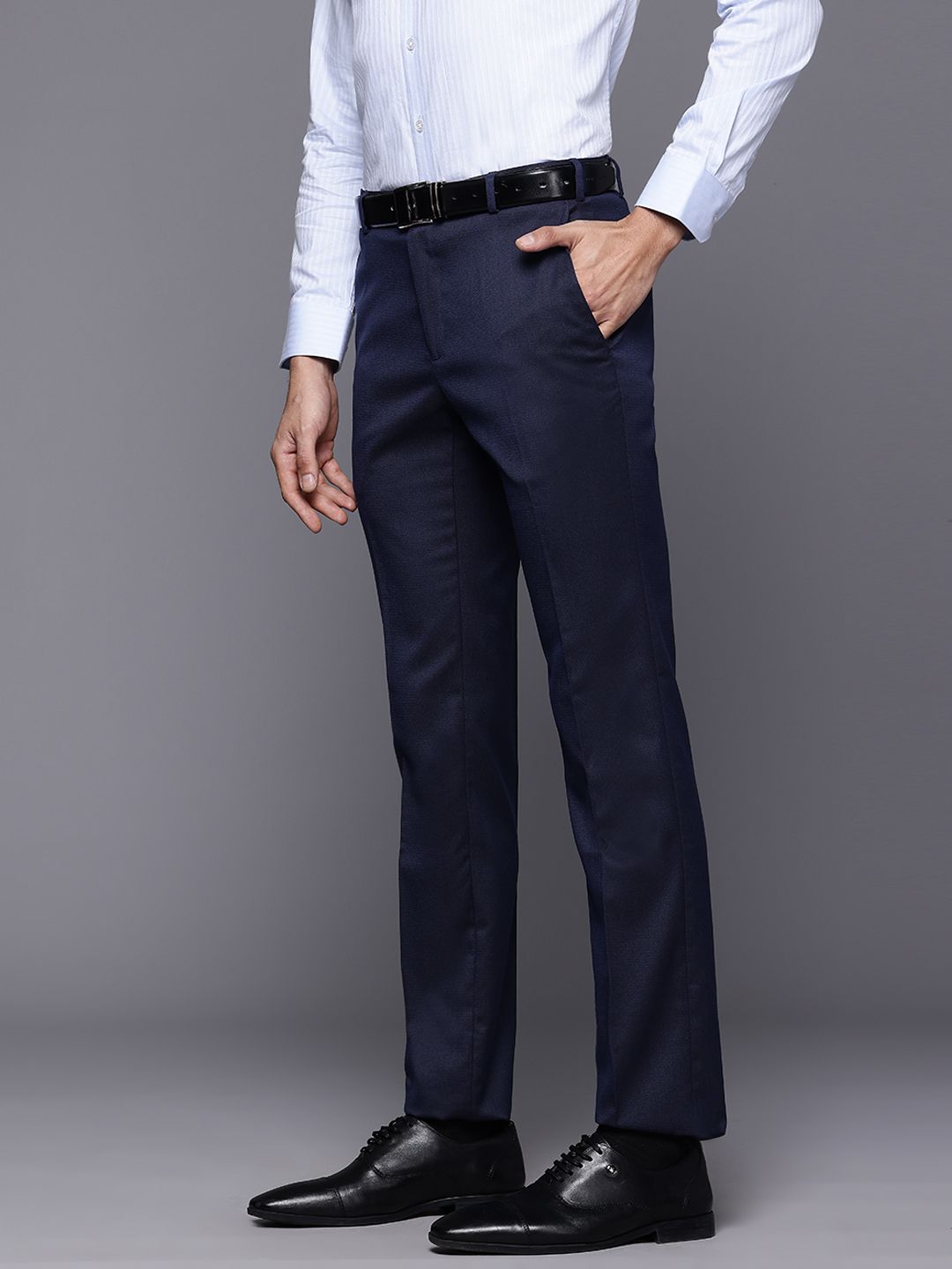 Raymond Men Slim Fit Formal Trousers