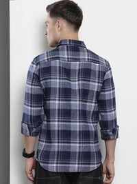 The Indian Garage Co Pure Cotton Slim Fit Checked Casual Shirt