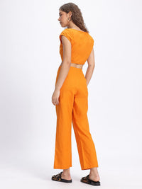 DressBerry Asymmetry Revival Crop Top with Trousers Co-ords