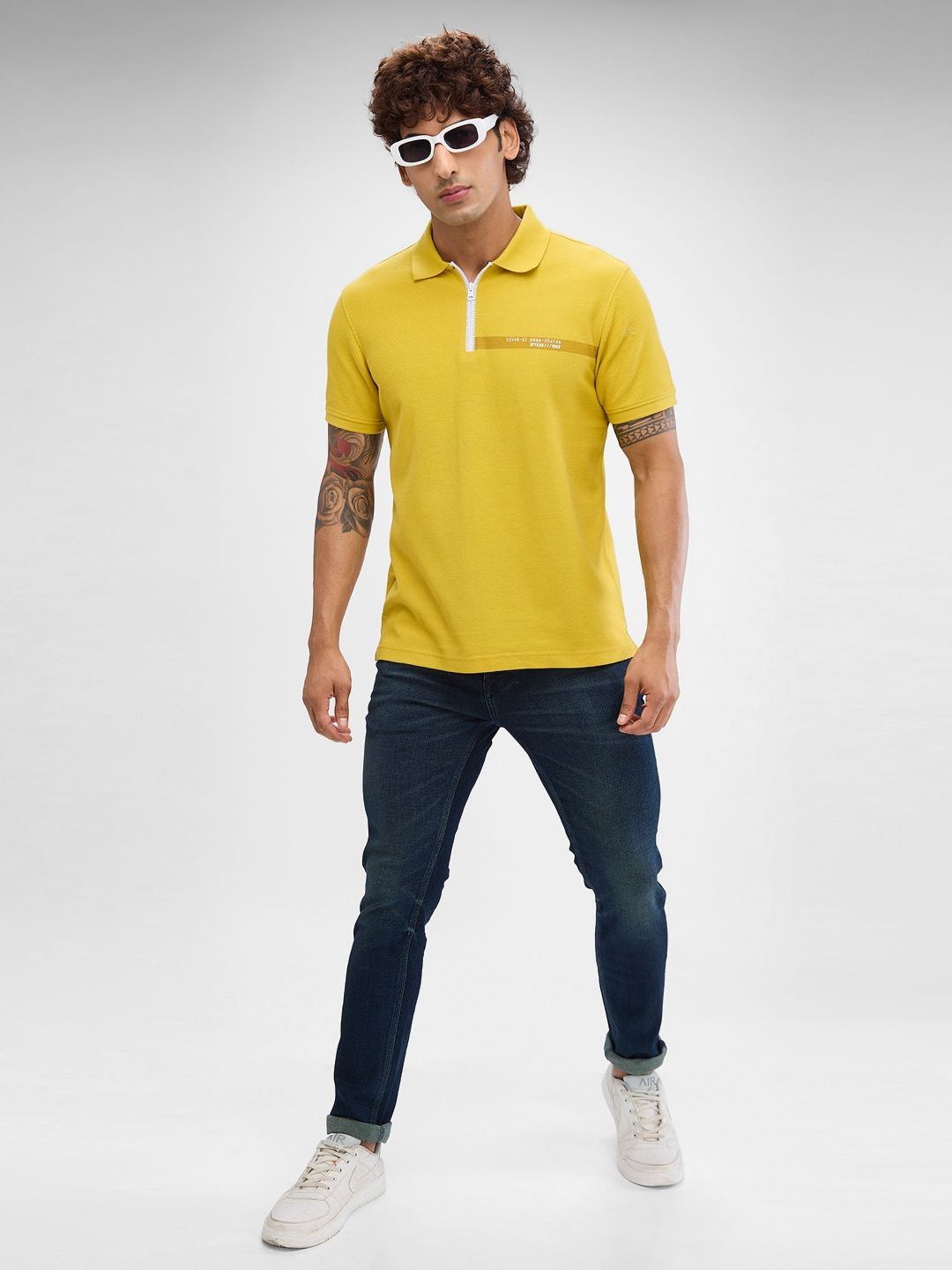 SPYKAR Men Polo Collar Solid Slim Fit T-Shirt