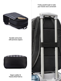 Zouk Men Backpack Rintangan Air Bercetak Geometri Sehingga 16 Inci