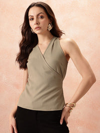 all about you Cotton Wrap Top