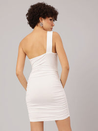 DressBerry Bodycon Bliss Ruched Cut-Out Mini Dress