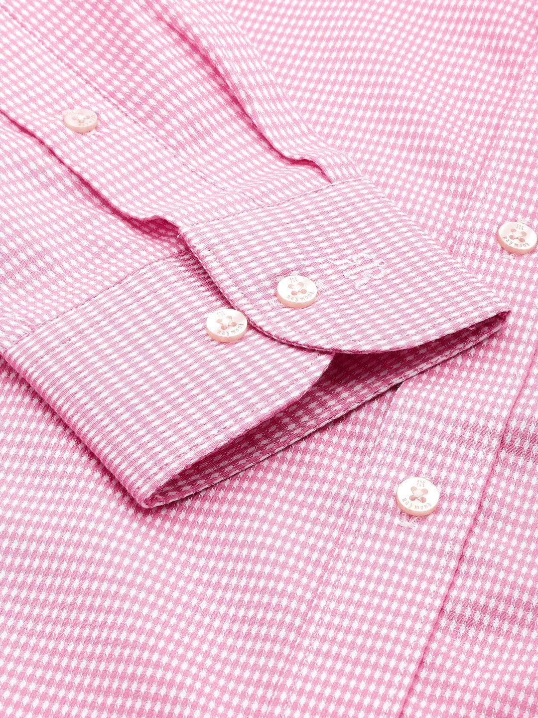 Raymond Pure Cotton Slim Fit Textured Formal Shirt