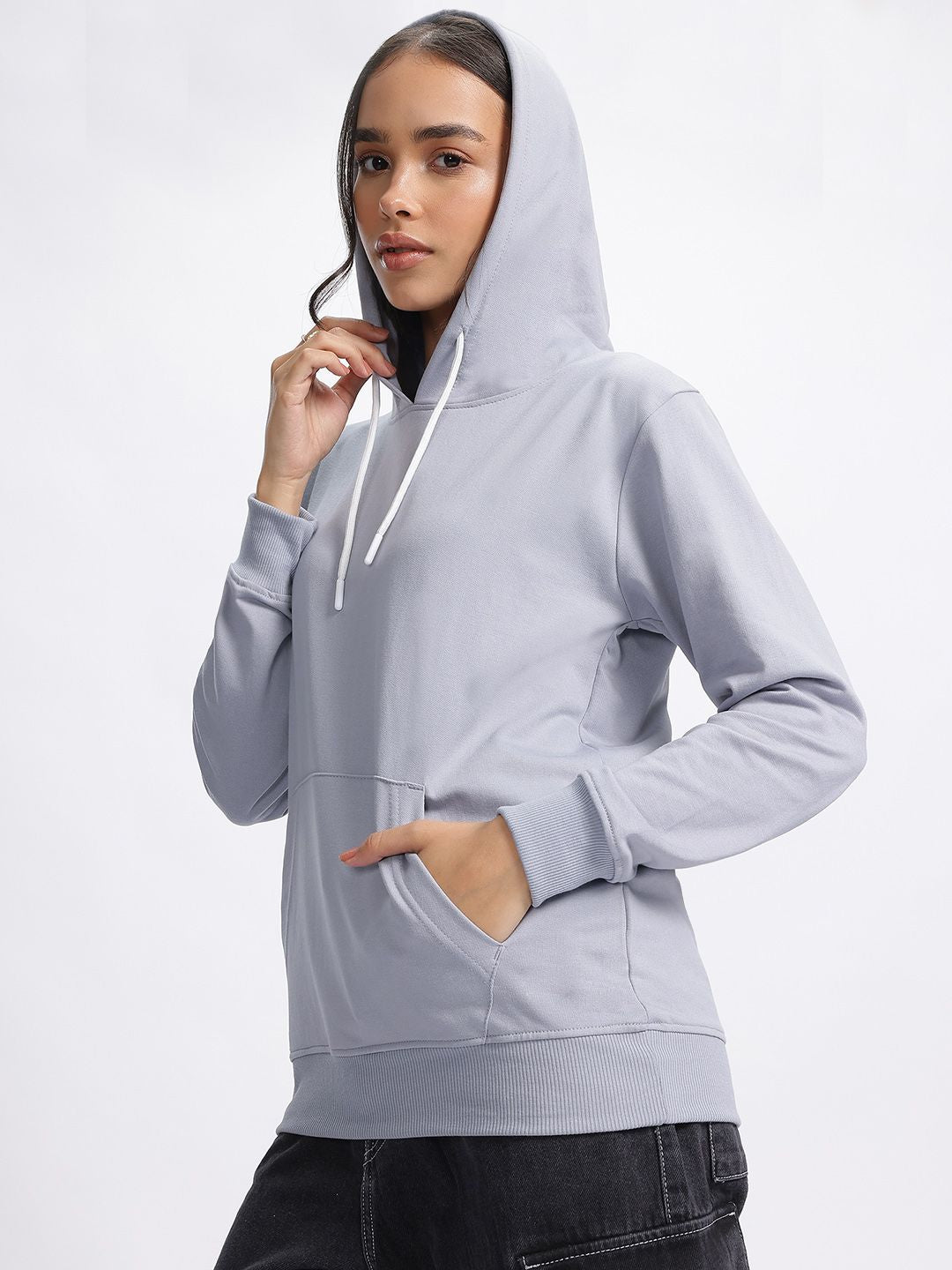 DressBerry Graphic Print Hooded Sweatshirt