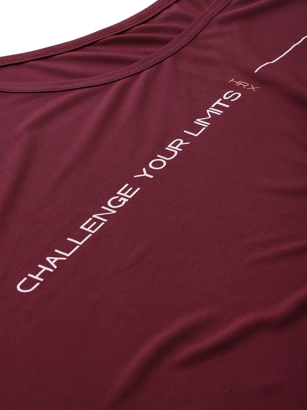 HRX by Hrithik Roshan Typography Detail Rapid-Dry Sleeveless Training T-shirt