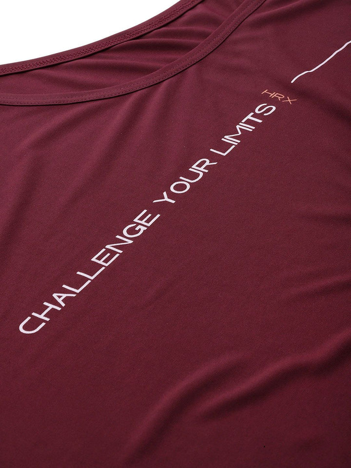 HRX by Hrithik Roshan Typography Detail Rapid-Dry Sleeveless Training T-shirt