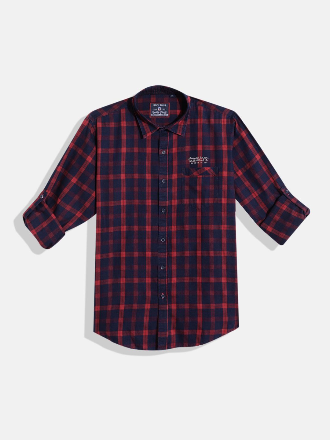 Monte Carlo Boys Checked Casual Smart Fit Shirt