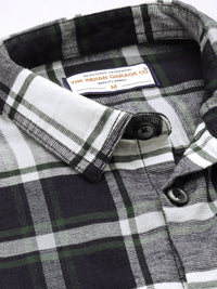 The Indian Garage Co Men Regular Fit Checkered Double Flap Casual Shirt