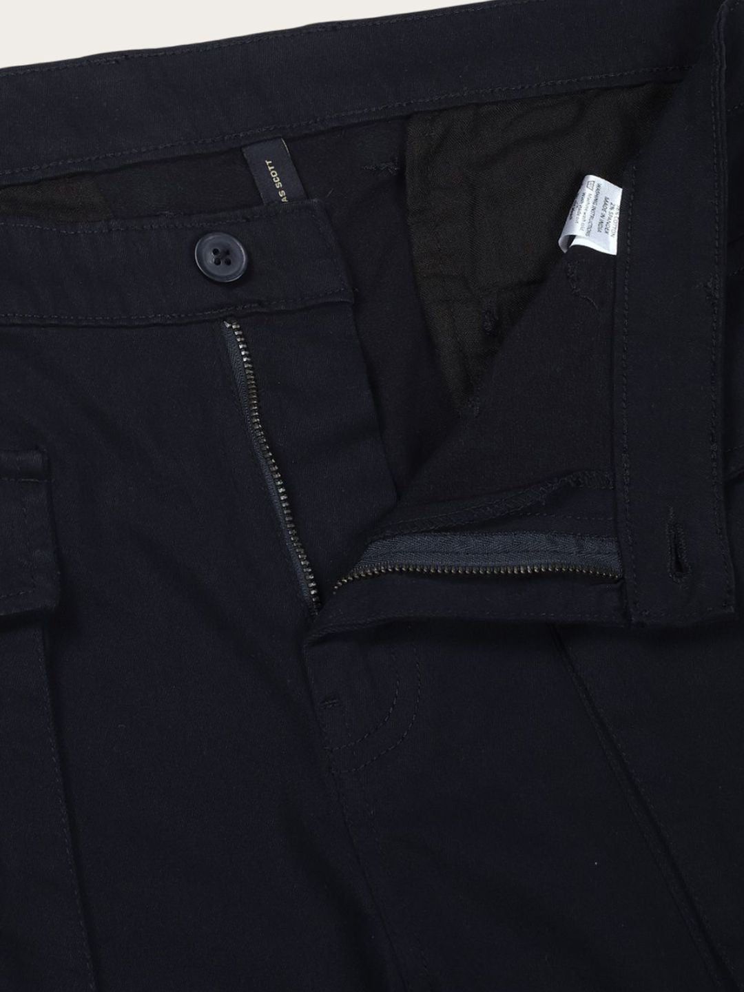 Thomas Scott Men Regular Fit Mid-Rise Smart Cargos Trousers
