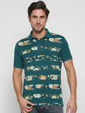 Being Human Floral Printed Polo Collar T-shirt