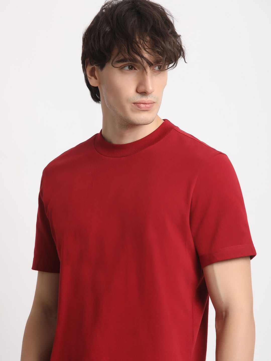 THE BEAR HOUSE Round Neck Pure Cotton Relaxed Fit T-shirt