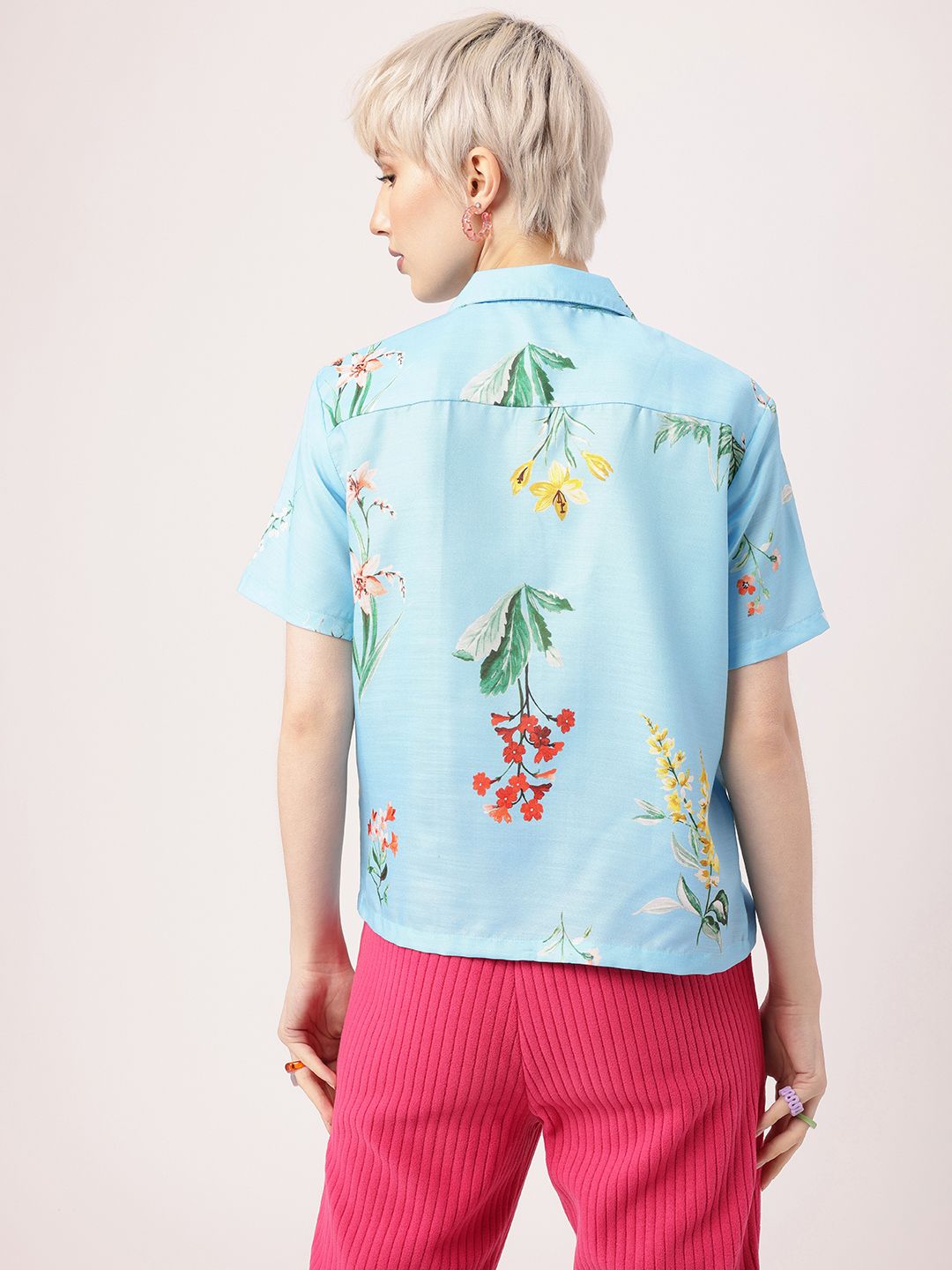 DressBerry Vacation Ready In Floral Elegance Printed Shirt