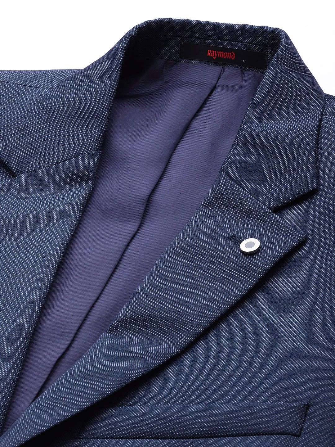 Raymond Self Design Notched Lapel Single-Breasted Formal 2 Piece Suits